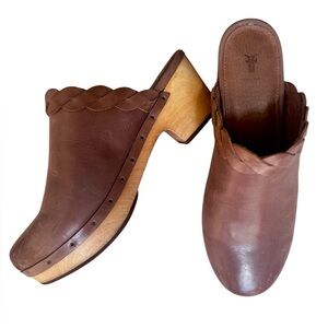 Frye Millie Braided Leather Mule - size 7